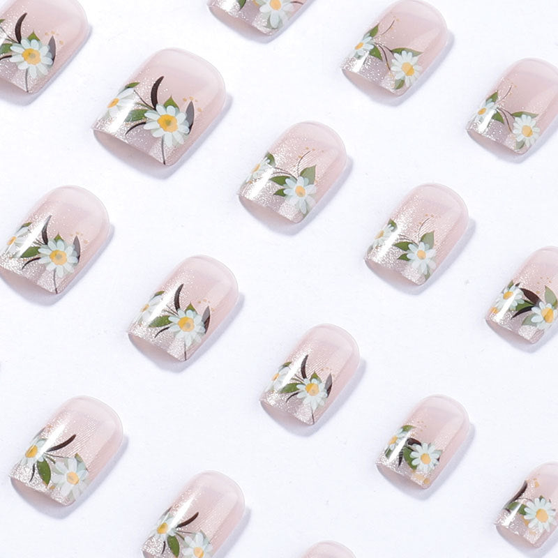 Floral Themed Press-On Nails
