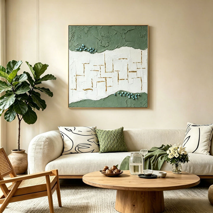Textured Abstract Canvas Artwork for Home Decor