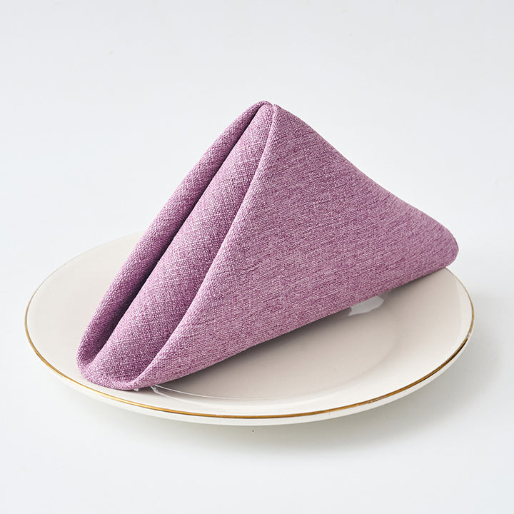 Premium Textured Linen-Blend Dinner Napkin With Hotel-Style Hem