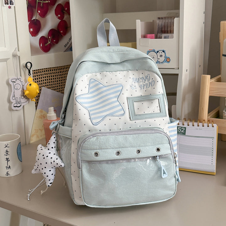 Trendy Star-Embellished Backpack Kalsten