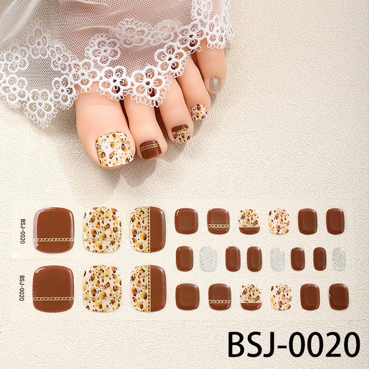 Artistic Floral Nail Art Wraps