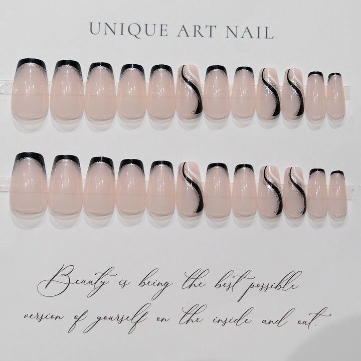 Chic Glittered Nail Art Set