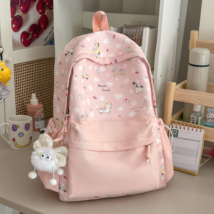 Cute Character Print Backpack Kalsten 1791205506