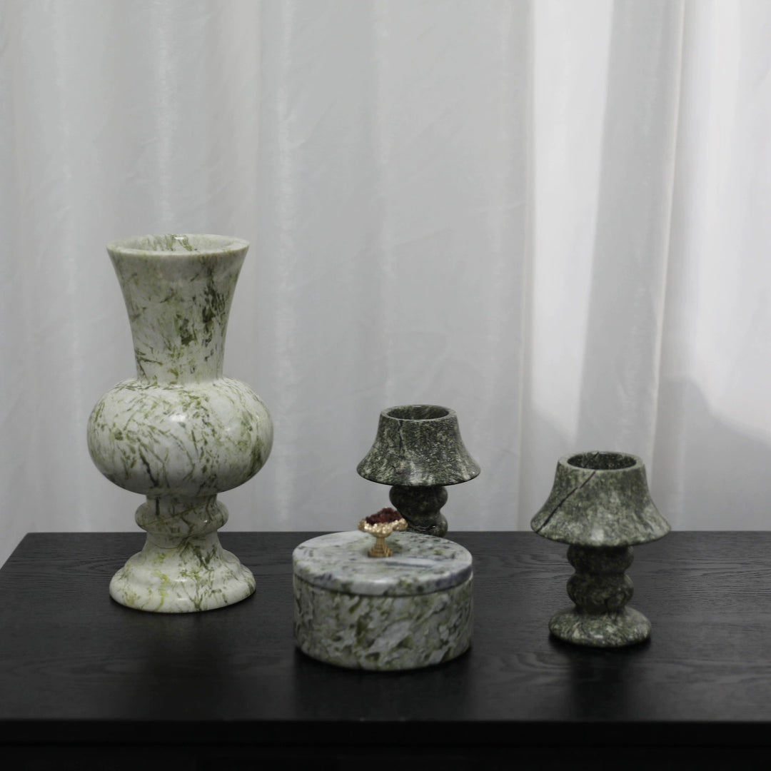 Elegant Marble Candle Holders
