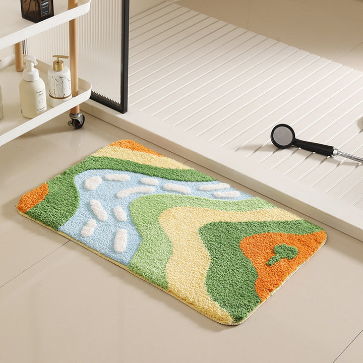 Abstract Design Bath Mat Kalsten