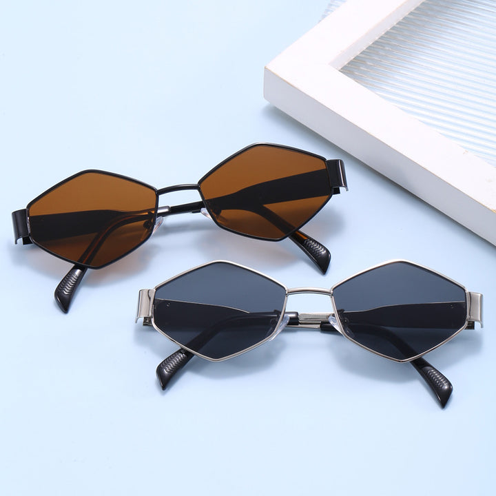 Fashionable sunglasses in hexagonal design Kalsten