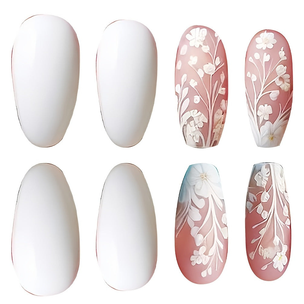Elegant Flower Art Press-On Nail Set Kalsten