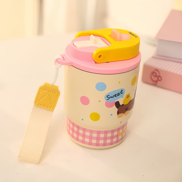 Women's Child-Friendly Drinking Bottle with Cute Dog Motif Kalsten