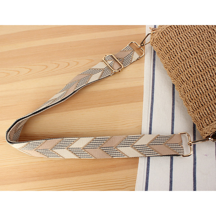 Elegant Shoulder Bag Made of Braided Natural Fabric Kalsten