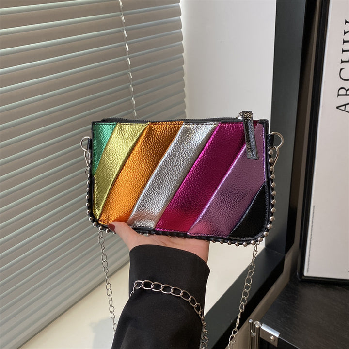 Colorful Metallic Chic Crossbody Bag Kalsten