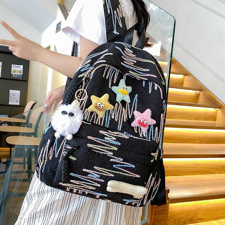 Backpack Made of High-Quality, Colorful Material with Playful Applications Kalsten