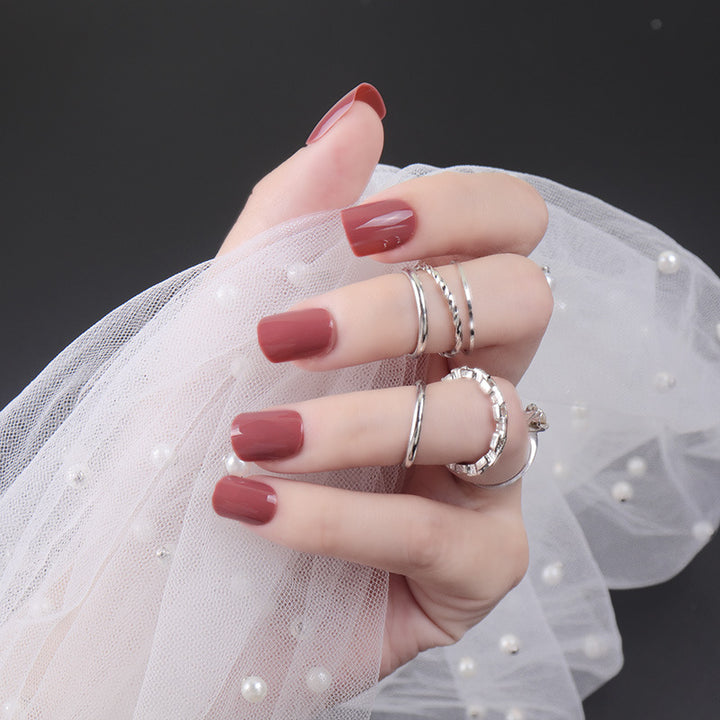 High-Gloss Square Press-On Nails Kalsten