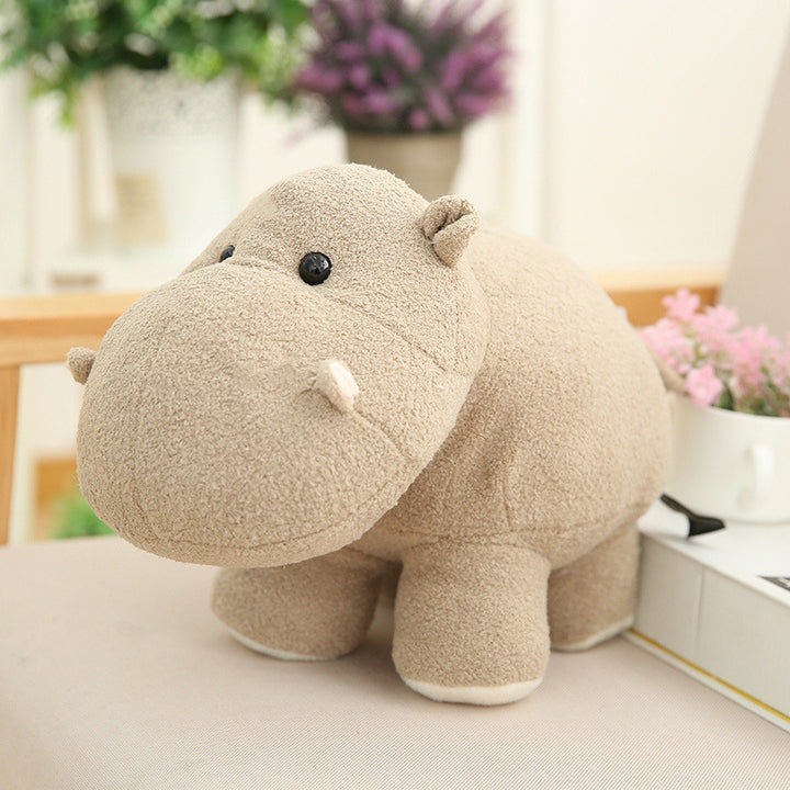 Plush Hippo Cuddle Pillow with Weighted Core and Ultra-Soft Microfleece Cover Kalsten