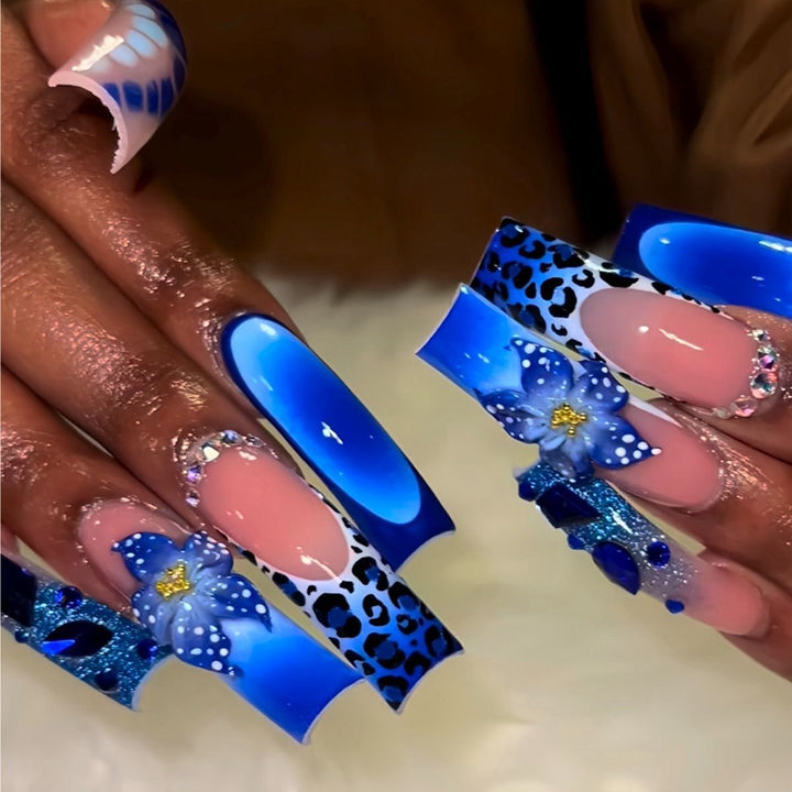 Decorative Themed Acrylic Nail Enhancements Kalsten