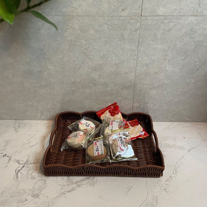 Ladies elegant serving tray made of high-quality weave Kalsten