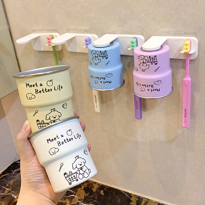 Wall-mounted toothbrush holder with cute animal design Kalsten