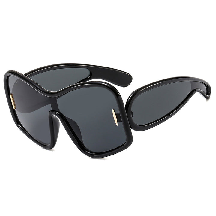 Women’s futuristic sunglasses with extra wide design and protective UV filter Kalsten