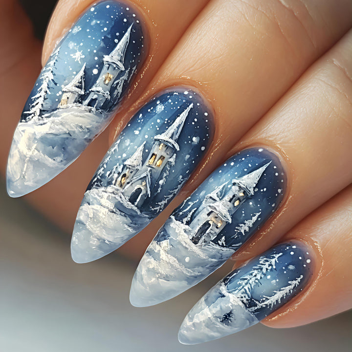 Winter-Themed Artistic Nail Art Kalsten