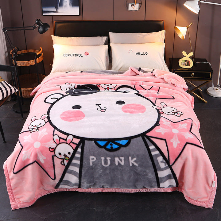 Cozy Cartoon Themed Blanket Kalsten