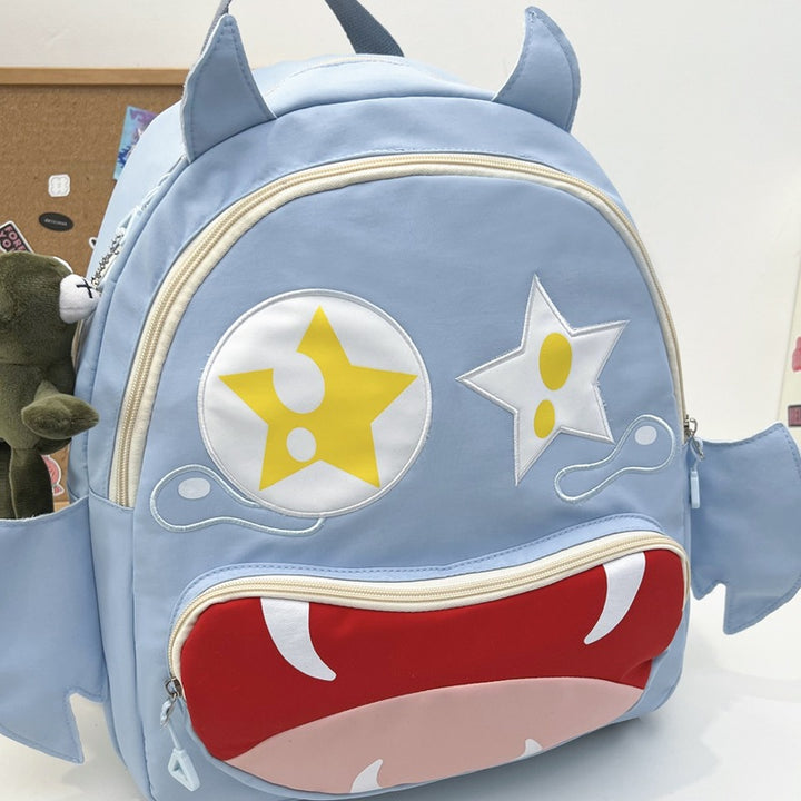 Playful plush backpack with animal face Kalsten
