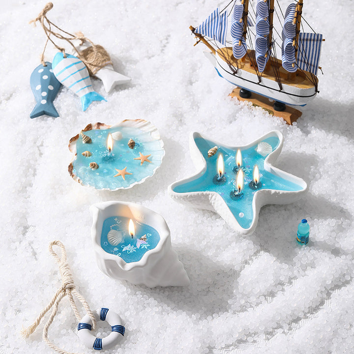 Ocean Resin Accent Shell Trinket Dish