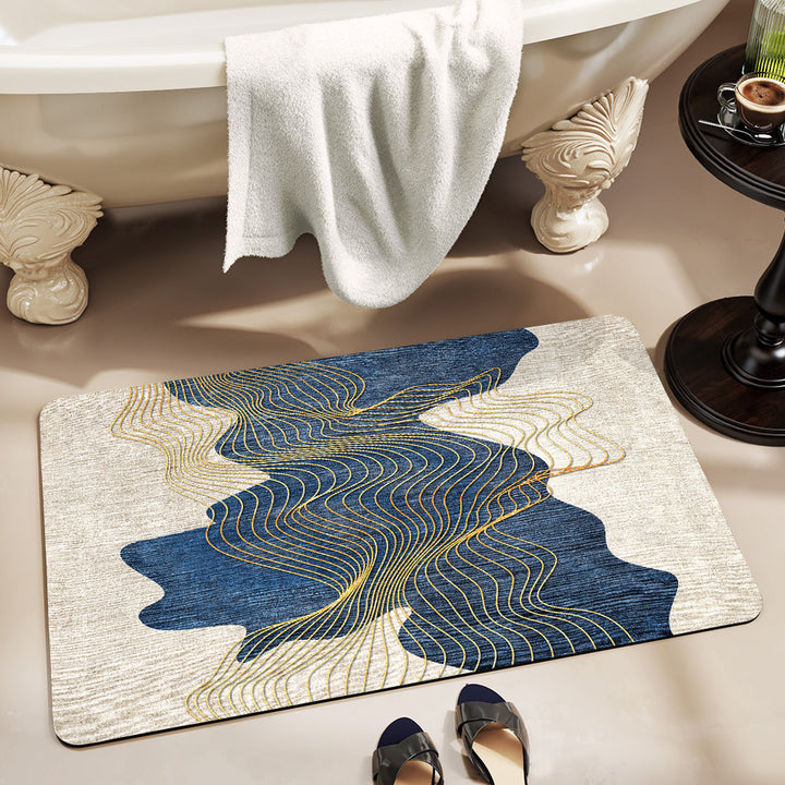 Elegant Monogrammed Bathroom Mat Kalsten