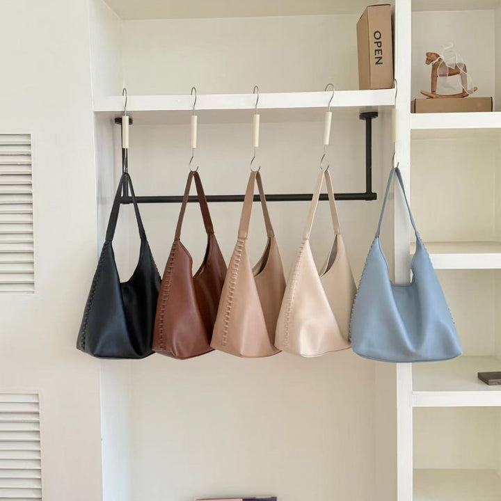 Modern Vegan Leather Slouchy Tote Bag