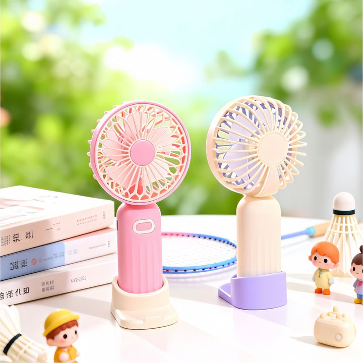 Women's portable USB handheld fan with flexible tilt mechanism Kalsten