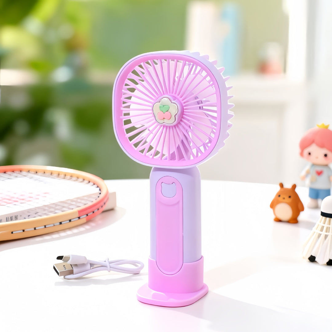 Women's portable hand fan with cute bear design Kalsten