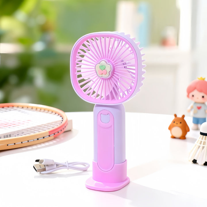 Women's portable hand fan with cute bear design Kalsten