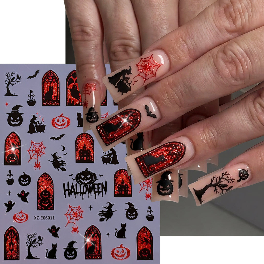 Halloween-Themed Nail Art Sticker Set  1791507032