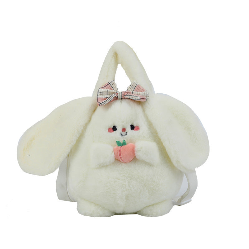Plush Bunny-Themed Mini Backpack