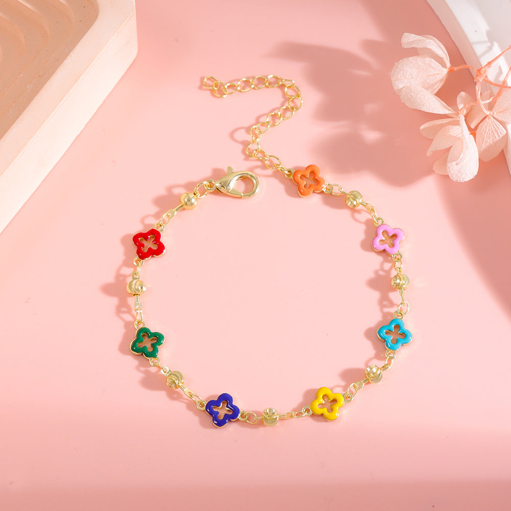 Colorful Star Charm Anklet Kalsten 1788164326