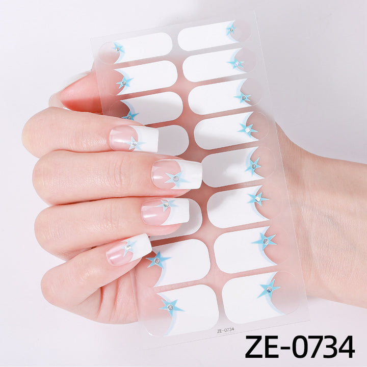 Elegant Glitter Accent Nail Wraps