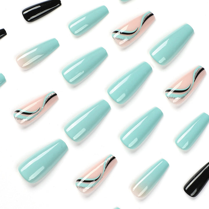 Artistic Gel Nail Extensions in Modern Design Kalsten