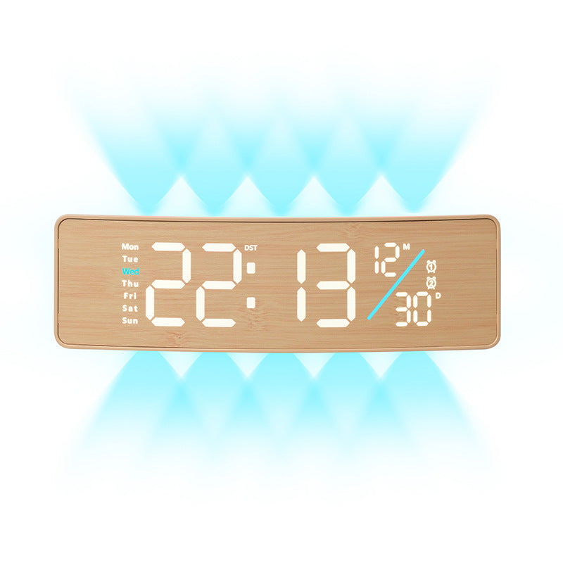 Digital display alarm clock with weekday display and temperature Kalsten