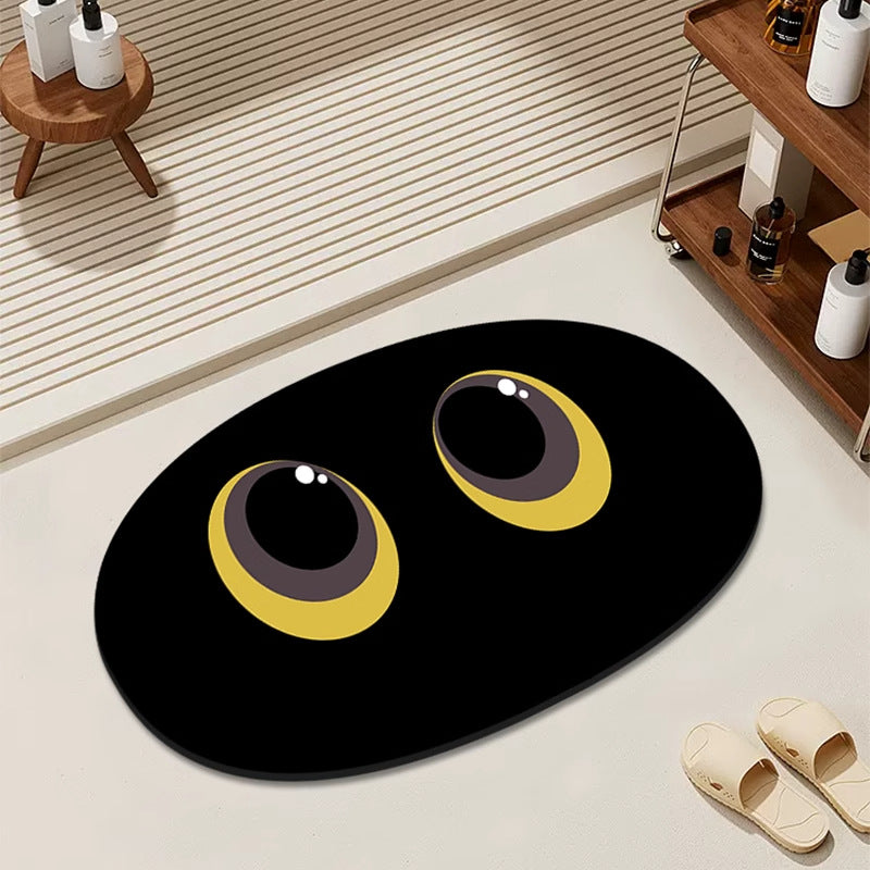 Playful Cat-Themed Area Mat