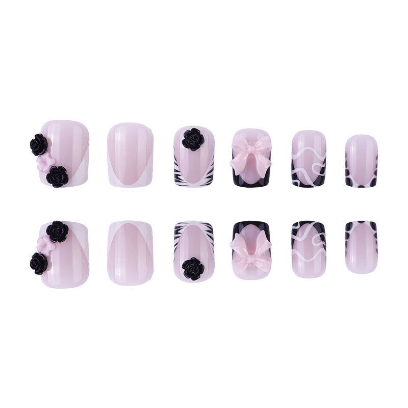 Artistic Press-On Nail Art
