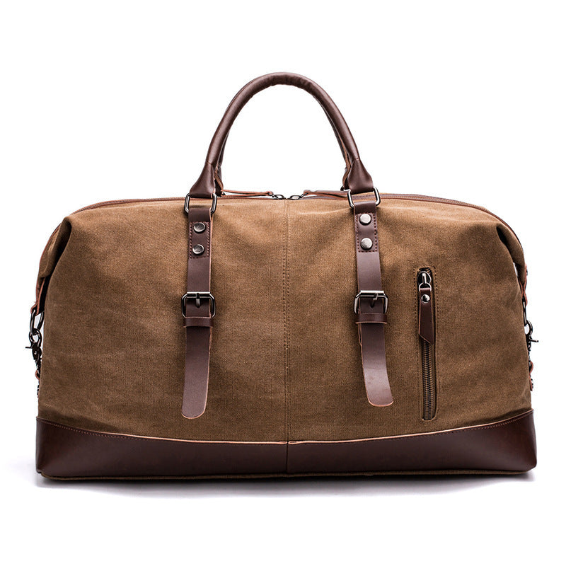 Spacious Travel Bag Made of Sturdy Canvas and Leather Kalsten