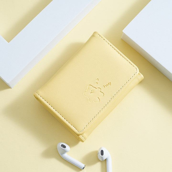 Cute Character Leather Card Wallet
