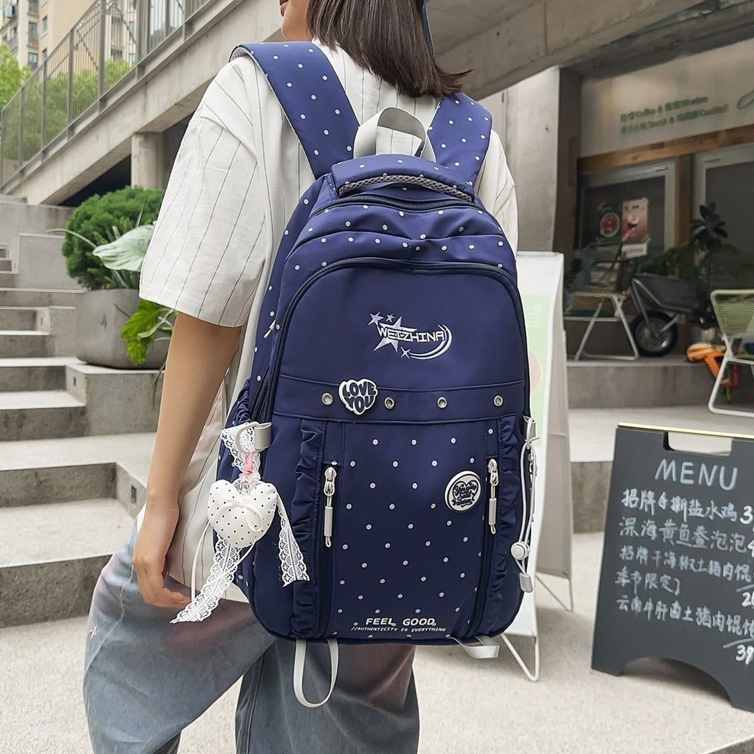 Stylish Dotted Backpack Kalsten