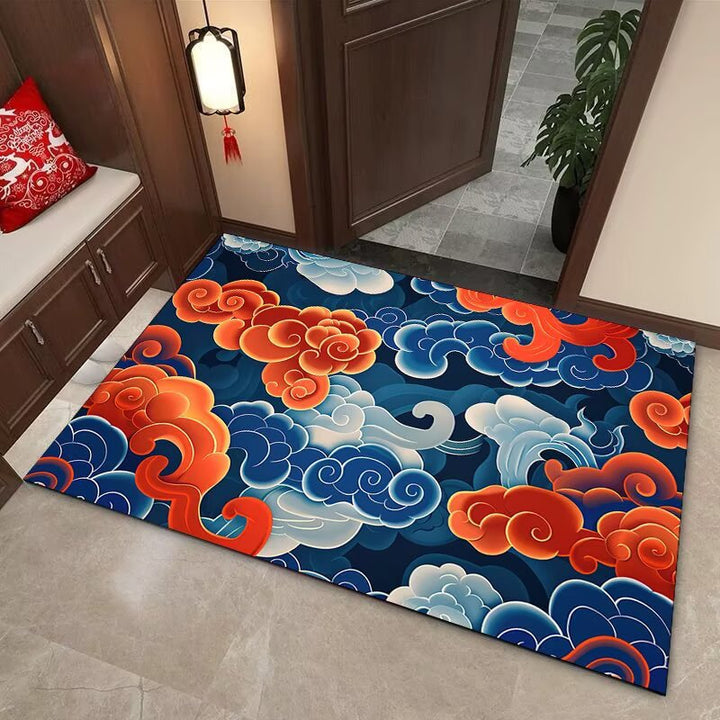 Elegant Cloud Motif Area Mat Kalsten