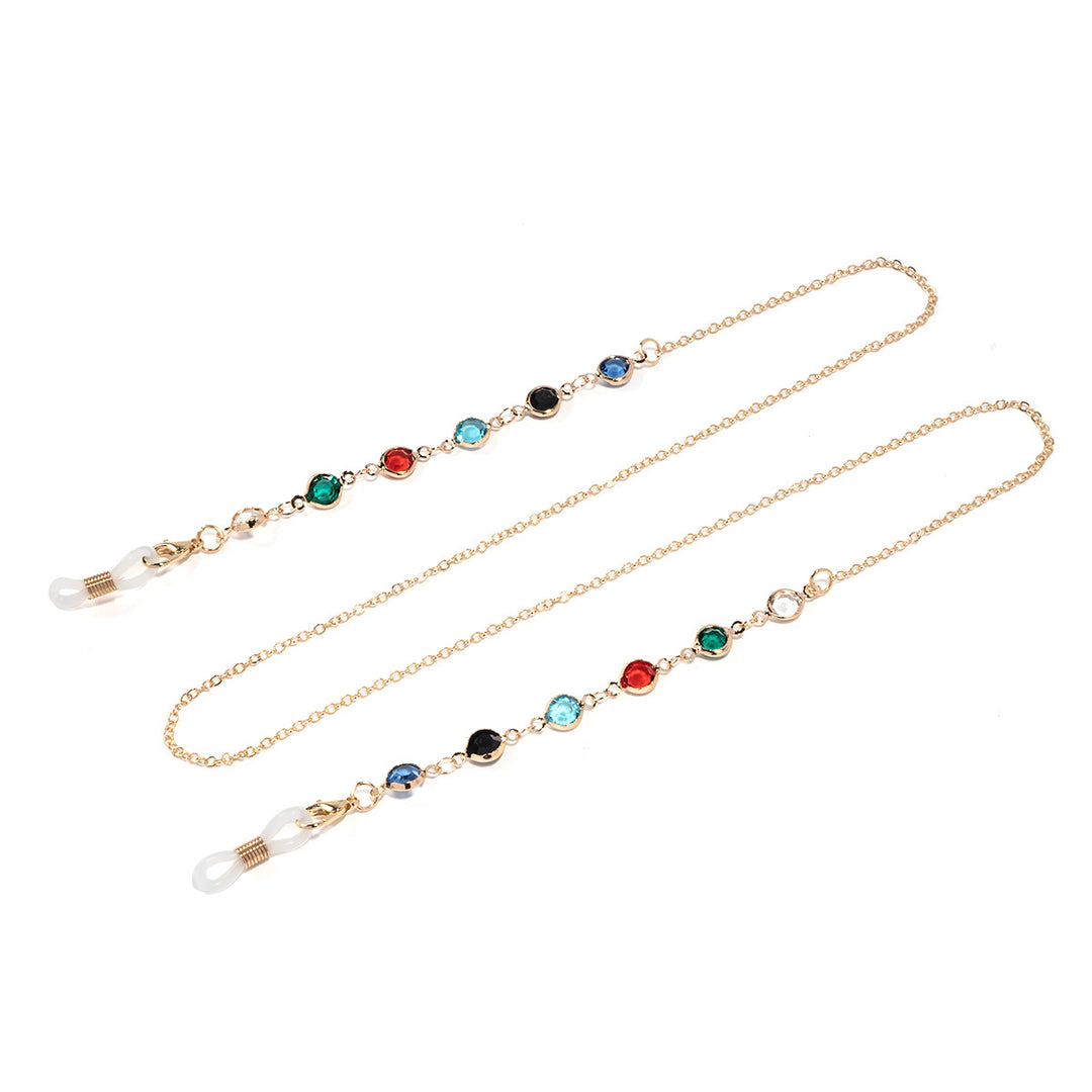 Elegant Gemstone Eyewear Chain Kalsten