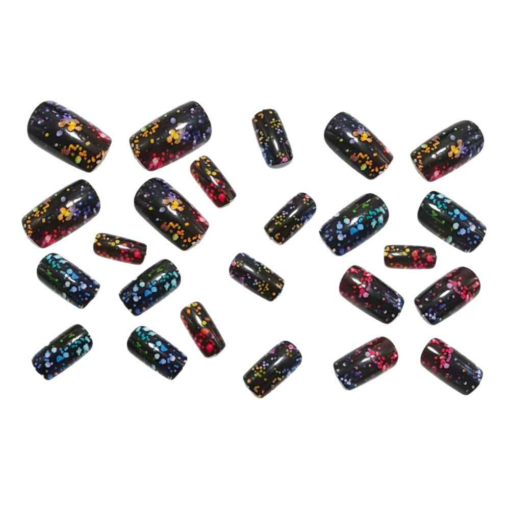 Sparkling artificial nails with glitter effect Kalsten