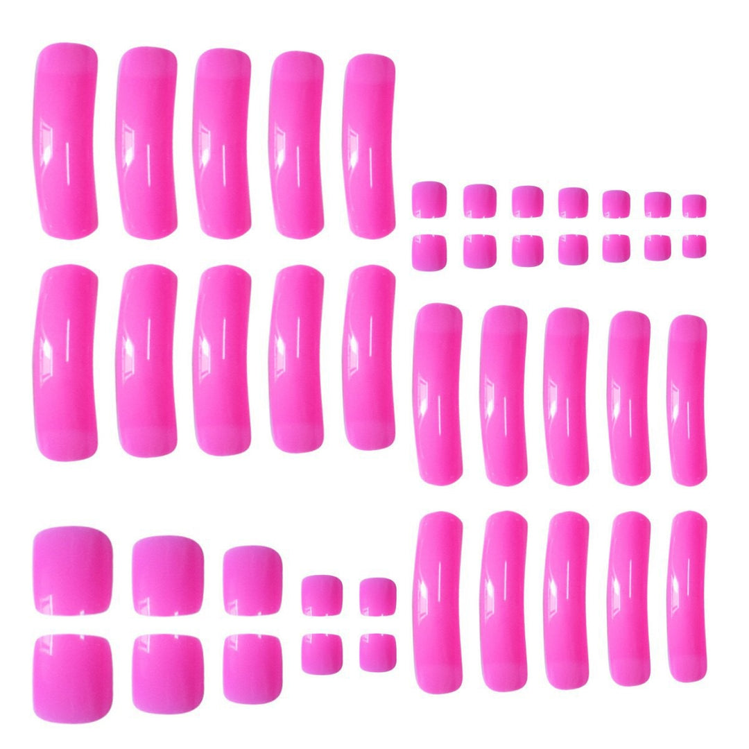 Long Glossy Press-On Nail Extensions Kalsten