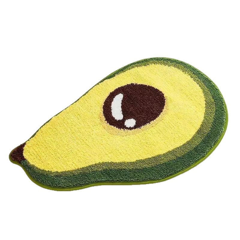 Lemon Slice Shape Bath Mat Kalsten