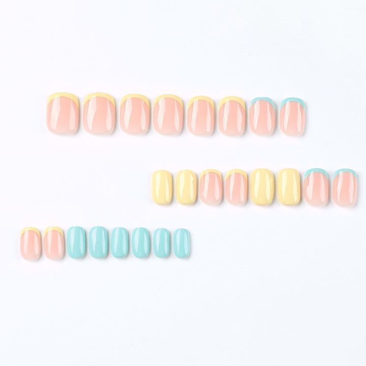 Artful Nail Art with Colorful Tips Kalsten