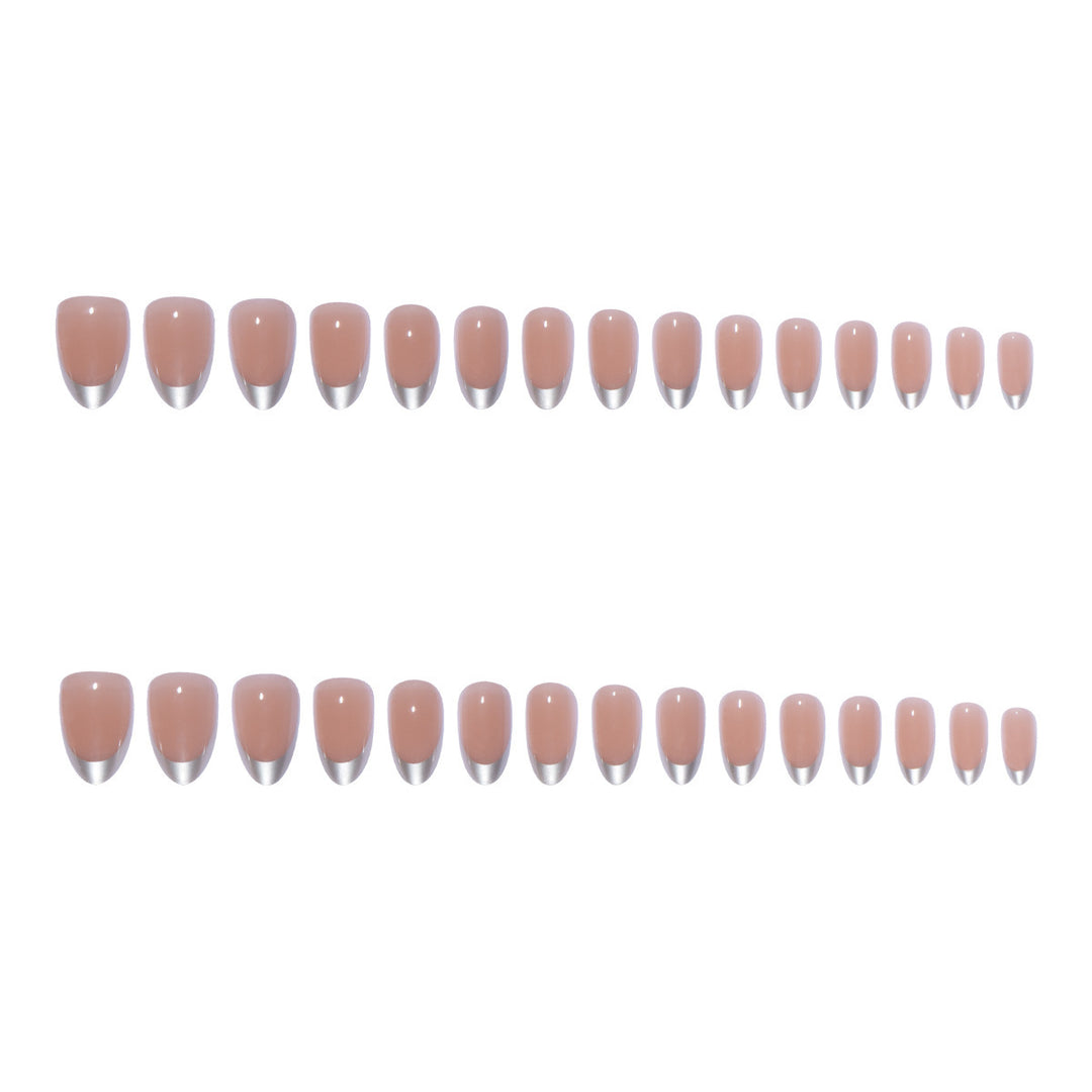 Stylish French Tip Press-On Nail Set Kalsten