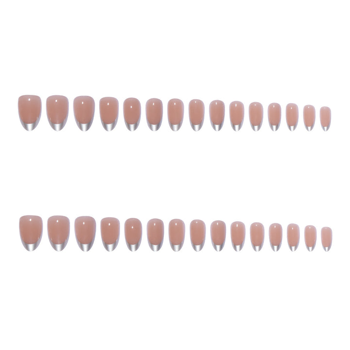 Stylish French Tip Press-On Nail Set Kalsten