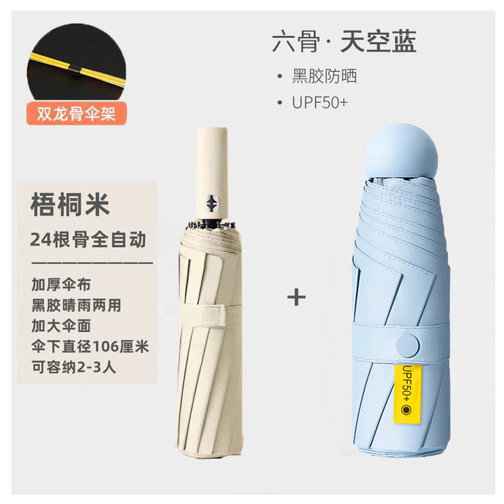Women's Automatic Umbrella with Double Weather Protection and UV Protection Kalsten